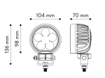 Lampa Robocza OSRAM 60 Wat rozproszona, okrągła TT.13363