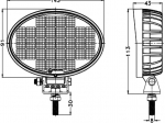 Lampa Robocza OSRAM 32LED 32 Wat rozproszona, owalna TT.13332