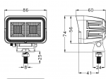 Lampa Robocza OSRAM 40 Wat rozproszona, prostokątna TT.13440