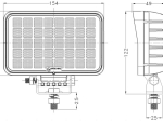 Lampa Robocza OSRAM 40LED 40 Wat rozproszona, prostokątna TT.13340