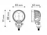 Lampa Robocza OSRAM 40 Wat rozproszona, okrągła TT.13343