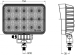 Lampa Robocza OSRAM 60LED 60 Wat rozproszona, prostokątna TT.13360