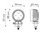 Lampa Robocza OSRAM 50 Wat rozproszona, okrągła TT.13353